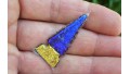 Purple-Gold Dichroic Glass Arrowhead SOLD